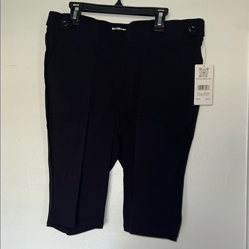 Black Knee-Length Shorts